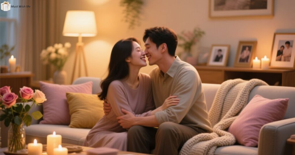 Happy Kiss Day to your husband! Celebrate your love with a romantic quote: "A kiss from you is my favorite love song—soft, sweet, and unforgettable!"