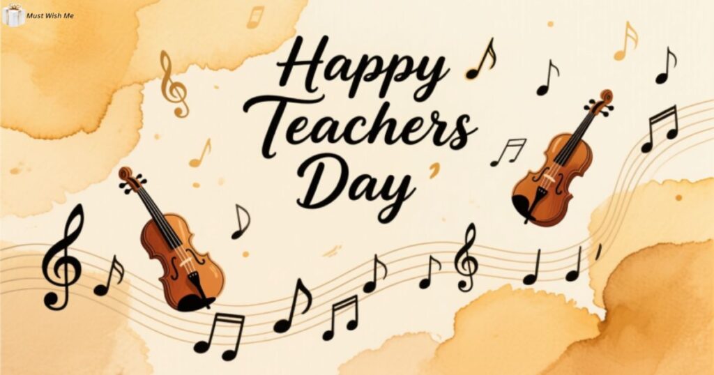 Creative Teachers Day messages for a music teacher should incorporate themes of music, inspiration, and personal growth, like, "Happy Teacher's Day to the one who turned every lesson into a symphony and every student into a potential artist
