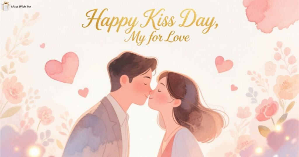 A kiss seals love and promises forever—may yours last a lifetime! ...
Let our lips meet and hearts connect—Happy Kiss Day, my darling! ...
A kiss is the sweetest language of love, and I want to speak it forever with you!