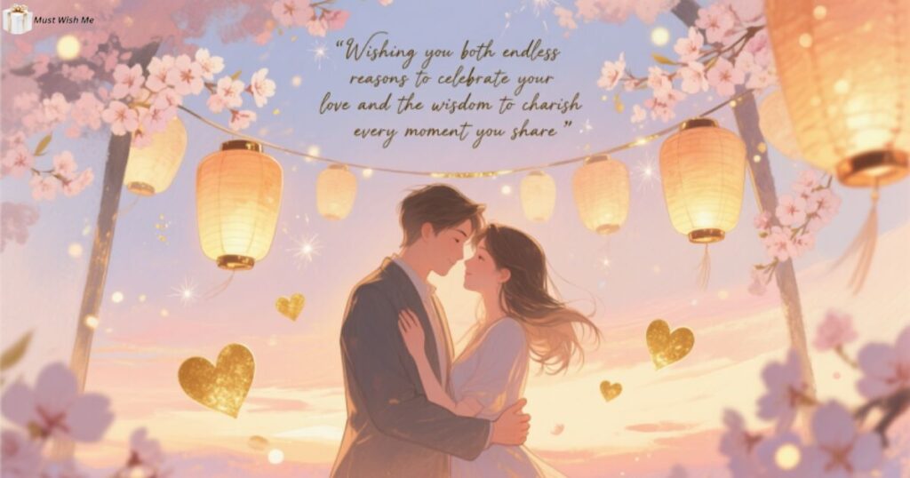 Wishing you both endless reasons to celebrate your love and the wisdom to cherish every moment you share