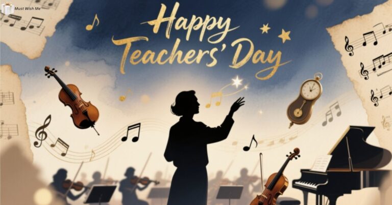 "Happy Teachers' Day to the one who fills our lives with music and melody. Thank you for making every lesson a beautiful symphony!"